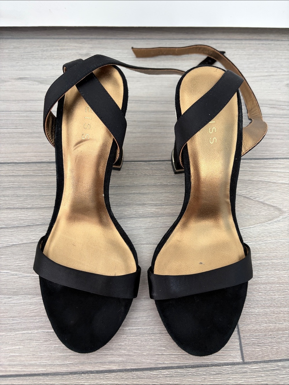 REISS Black Block Heel Sandals - EU 38